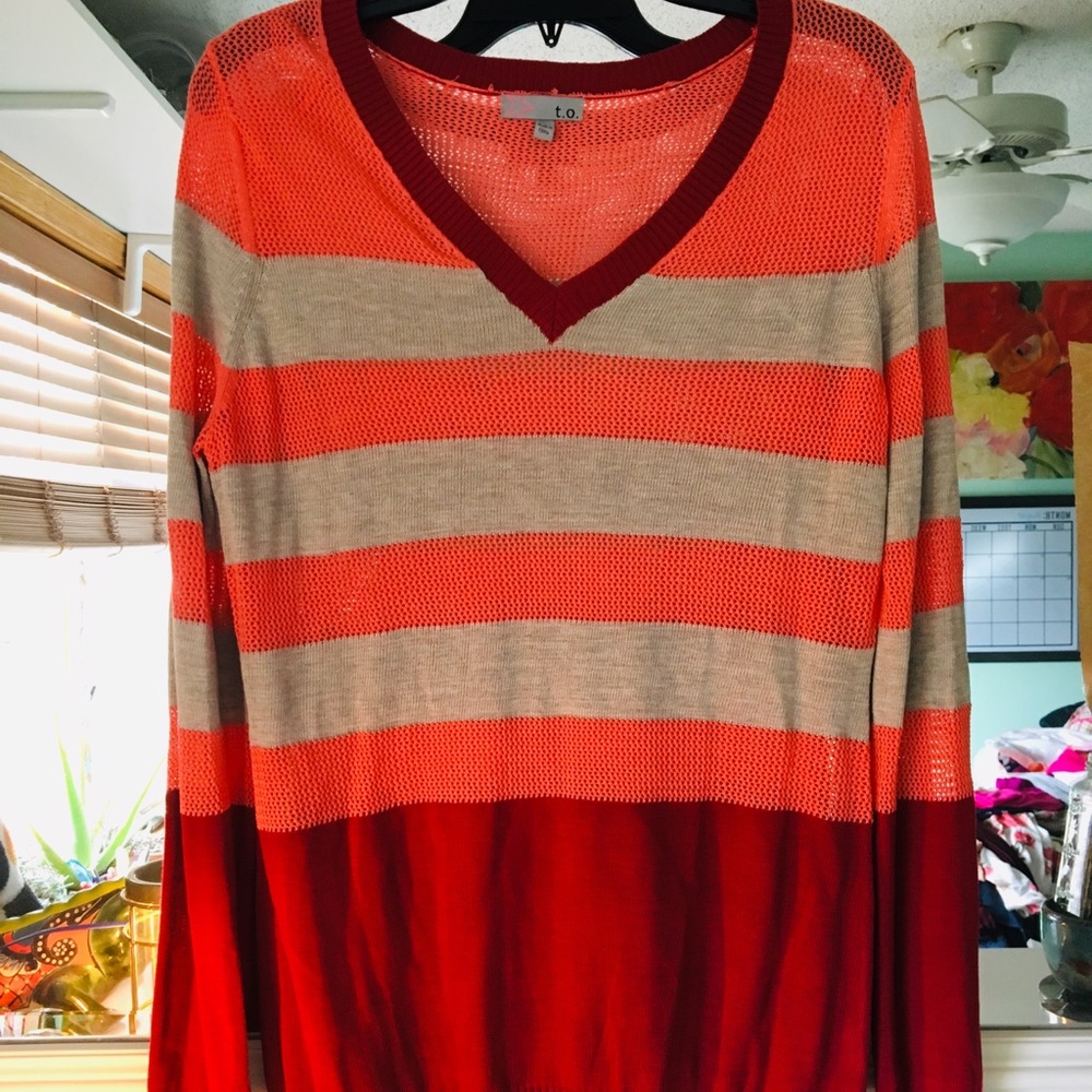 T.o. Striped top